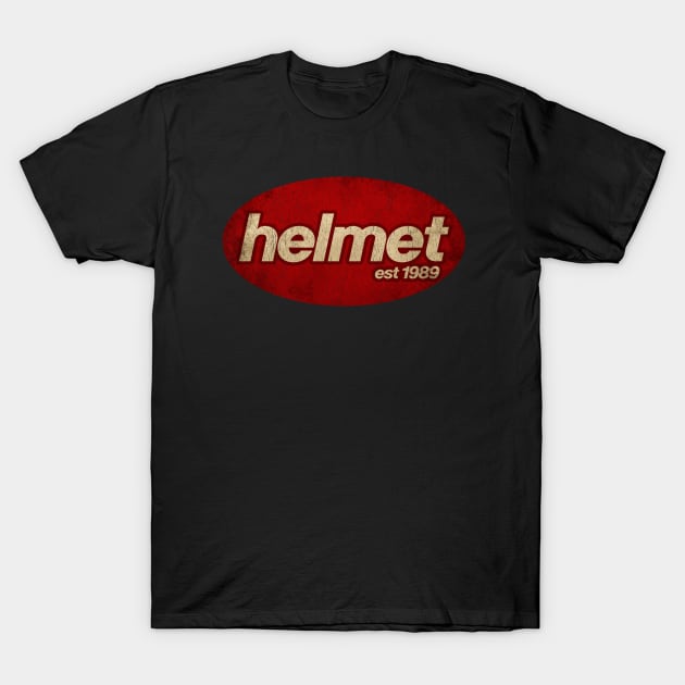 Helmet - Vintage T-Shirt by Skeletownn